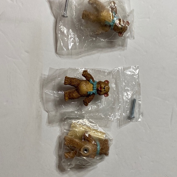 Drawer Knobs Set of 3 Teddy Bears - Picture 3 of 3